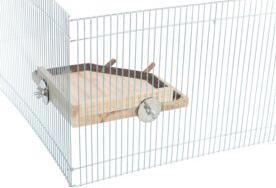 Produktbild Trixie Landing area with perches, wood, 19 × 19 cm