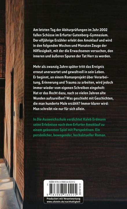 Produktbild Die Ausweichschule (Deutsch, Kaleb Erdmann, 2025)