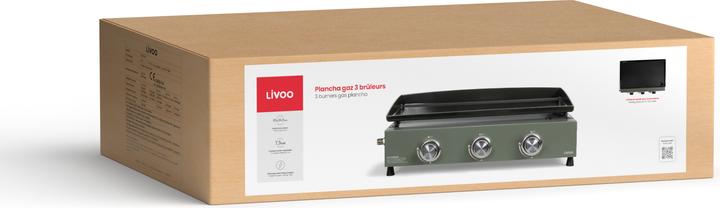 Immagine prodotto Livoo Plancha a gas 3 bruciatori (7.50 kW)