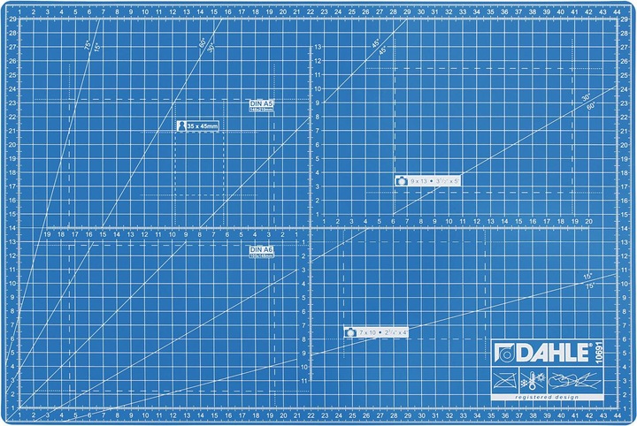 Actual product image Dahle Self-closing cutting mat with cut-resistant core (90 x 60 cm)