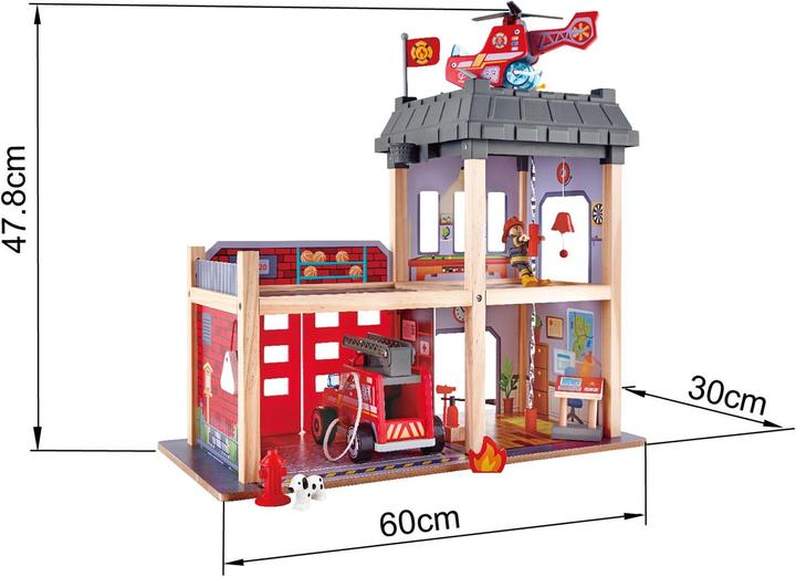 Actual product image Hape Big city fire station