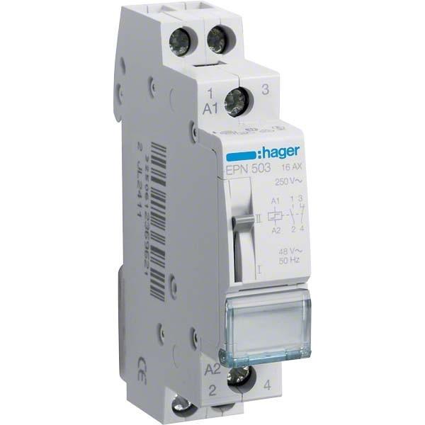Hager HAG EPN503 1S 1Ã 16A 48V Fernschalter, Elektronikzubehör + Gehäuse