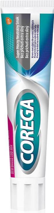 Actual product image Corega Super Powerful Fastening Cream For Toothed Prostheses Natural Taste 70G
