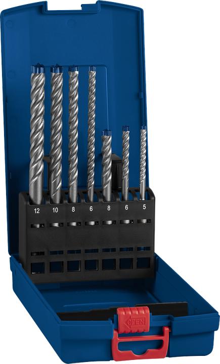 Actual product image Bosch Professional Zubehör EXPERT SDS plus-7X hammer drill bit set, 5/6/6/8/10/12 mm, 7 pcs. (5.0, 6.0, 8.0, 10.0, 12.0 mm)
