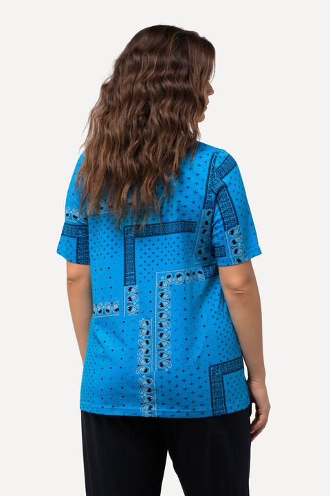 Produktbild Ulla Popken T-Shirt, Patchmuster, A-Linie, Rundhals, Halbarm (50, 52)