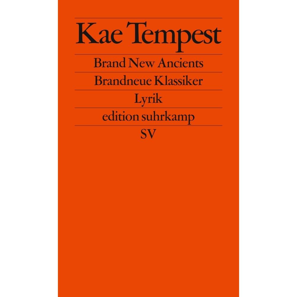 Brand New Ancients / Brandneue Klassiker, Belletristik von Kate Tempest