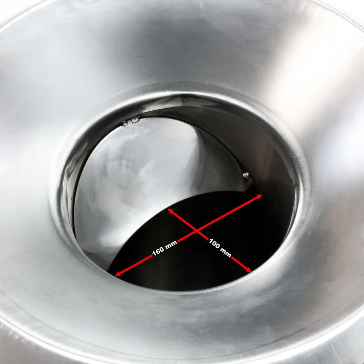 Produktbild Wiltec Obsthäcksler 1100W 1,5PS 2800U/min 1000kg/h Edelstahl Obstmühle Kernobst
