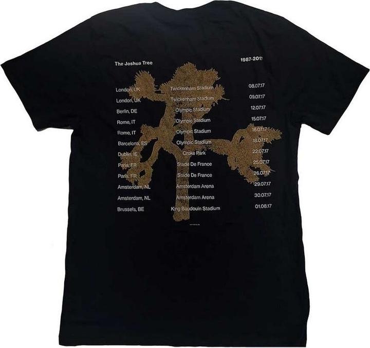 Produktbild U2 Erwachsene Joshua Tree Termine 2017 TShirt (S)