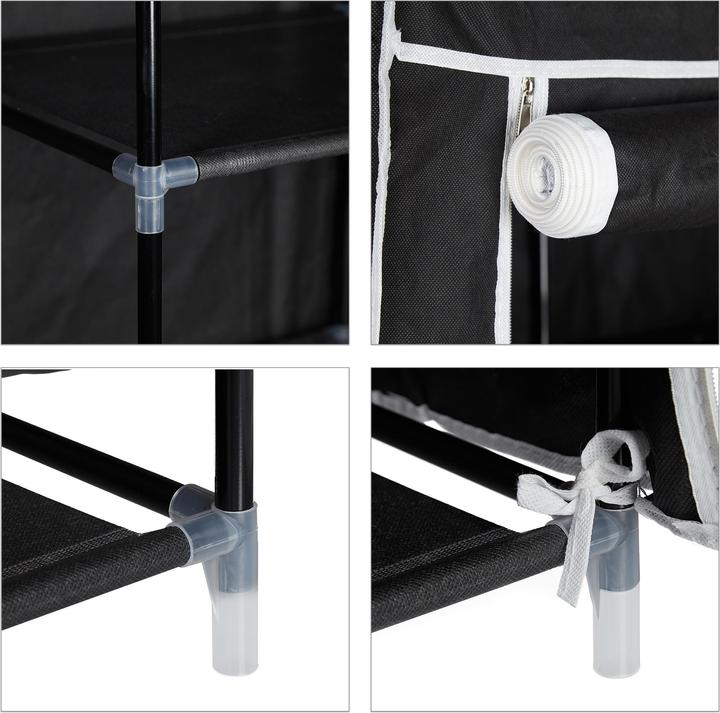 Immagine prodotto Relaxdays armadio pieghevole (107 x 42,5 x 174 cm)