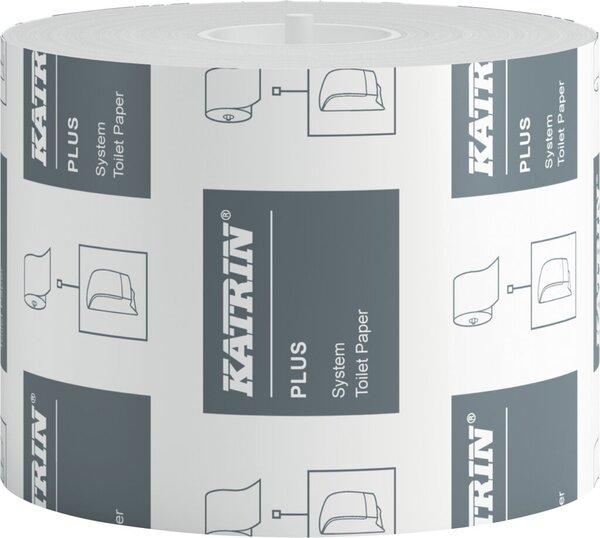 Image du produit Katrin Papier hygiénique Plus System, 2-lg, blanc, 800 feuilles, pour le distributeur de papier hygiénique (1 x)
