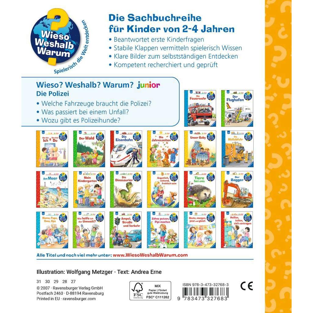 Thumbnail - Die Polizei, Kinderbücher von Andrea Erne, Wolfgang Metzger