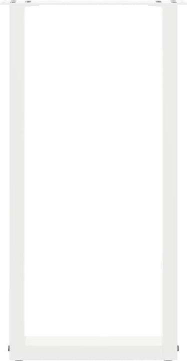 Immagine prodotto vidaXL Gambe del tavolino a U 2 pezzi Gamba del tavolo in acciaio bianco 50x(72-73) cm