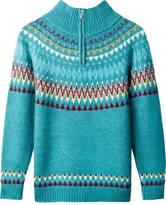 Produktbild Joe Browns Fairisle Chunky Half Zip Collar Jumper (40)