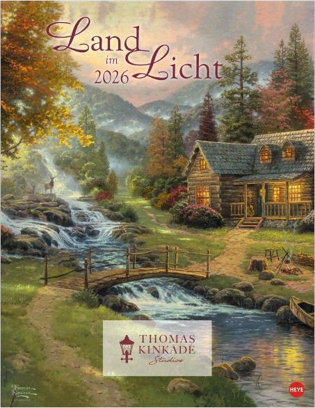 Actual product image Thomas Kinkade: Land im Licht Kalender 2026 (34 x 44 cm)