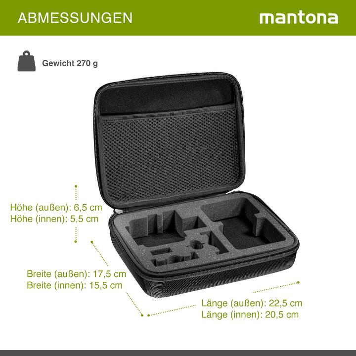 Actual product image mantona Hardcase bag for GoPro Action Cam size M (Xiaomi yi)
