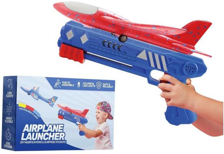 VCOSTORE Aereo Polistirolo per Bambini - 2 Pezzi Aerei Polistirolo da Lanciare Grande Aliante Sport All'aperto Aereo Giocattolo per Bambini e Adulti