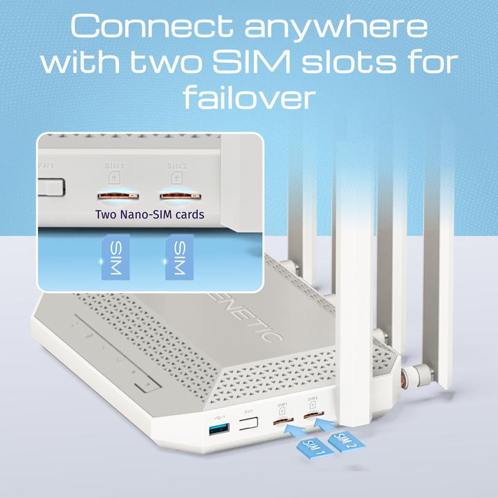 Actual product image Keenetic Hero 5G Modem and WiFi 6 Router