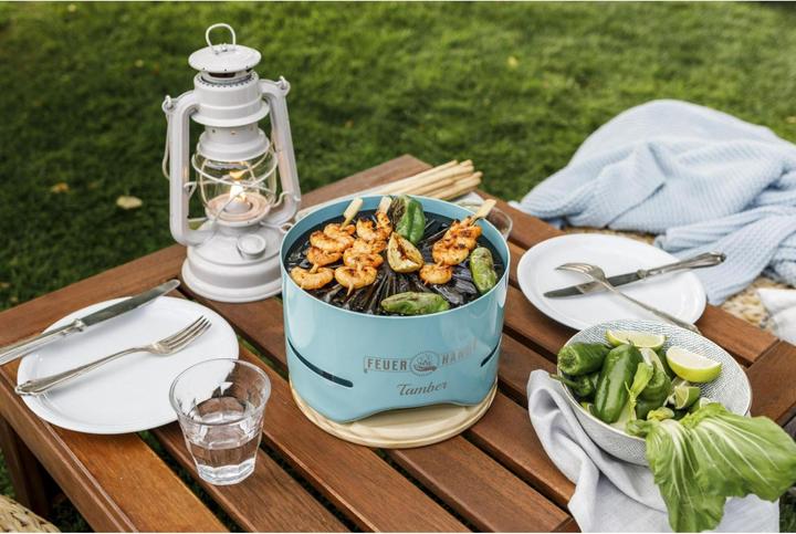 Actual product image Feuerhand Table Grill Tamber, Light Green