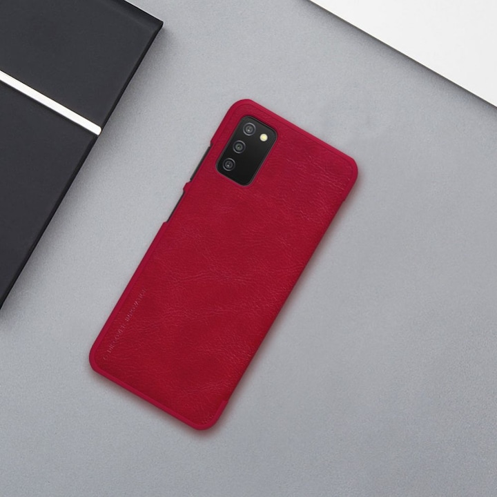 Produktbild Nillkin Qin leather case for Samsung Galaxy A03s black (Samsung Galaxy A03s)