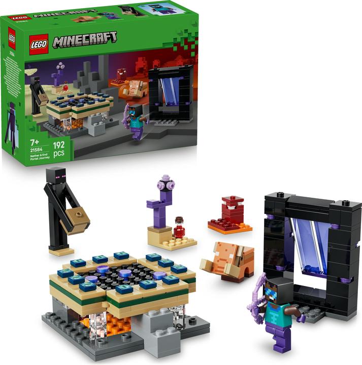 Immagine prodotto LEGO 21584 Reise durch Nether und Endportal (21584, LEGO Minecraft)