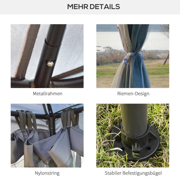 Produktbild Outsunny Gartenpavillon (295 cm, 295 cm)