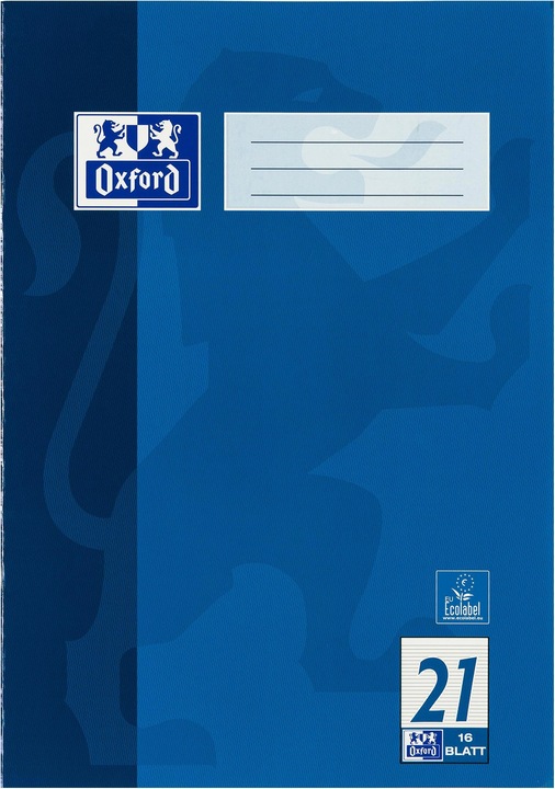 Actual product image Oxford Exercise book (A4, Lined, Hardcover)