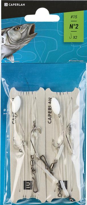 Actual product image Caperlan Leader surf fishing 2-pack