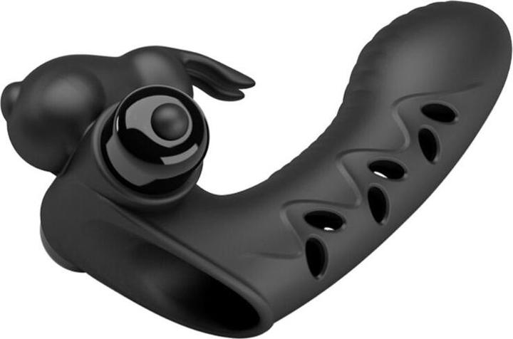 Produktbild Pretty Love Vance Black Rabbit Vibrator Fingerabdeckung