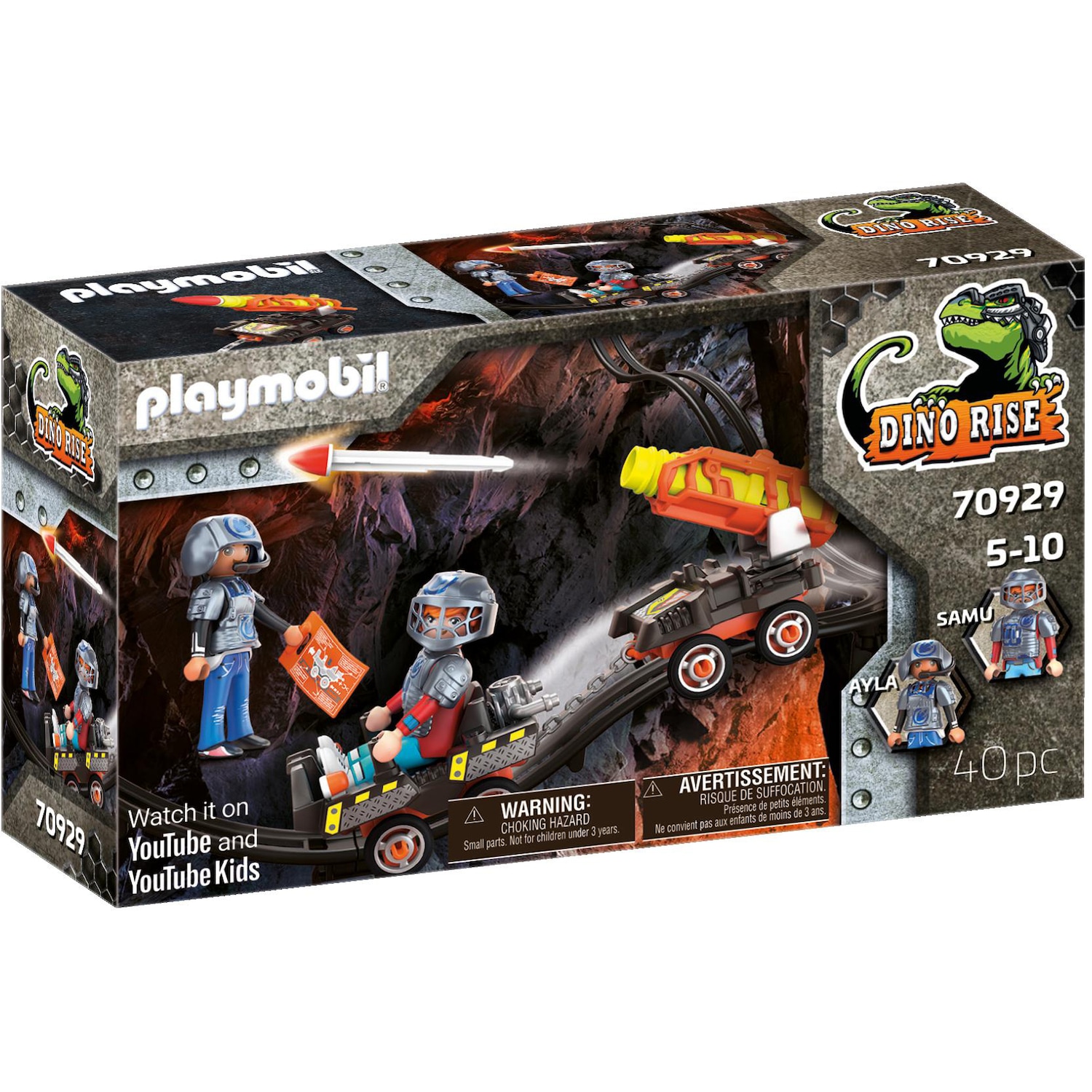 Playmobil Dino Mine Raketenkart (70929, Playmobil Dino Rise)