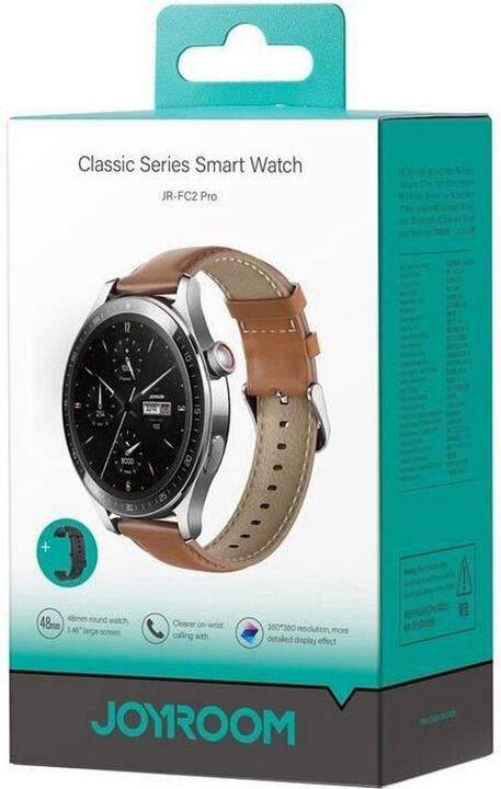 Produktbild Joyroom Classic Series JR-FC2 Pro Smart Watch (Answer/Make Call)-Moonlight Silver (48 mm)