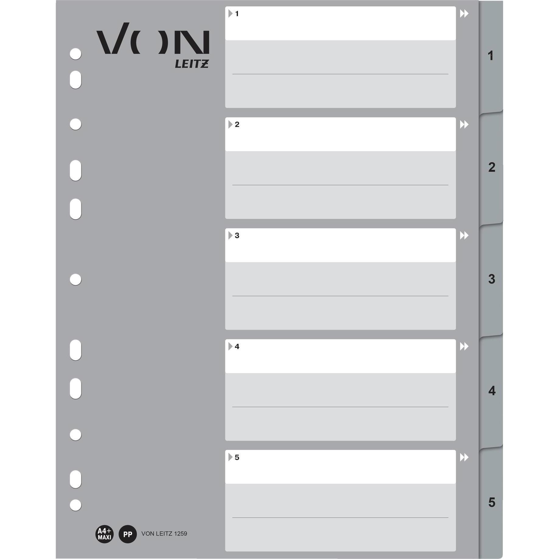 von Register A4, 1-5 (1259-00-85)