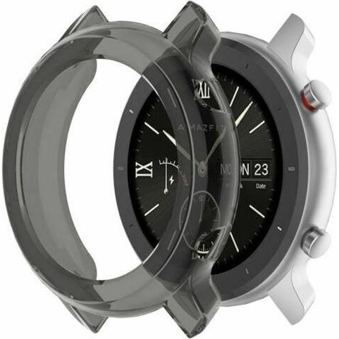 Strap-it TPU-Hülle (Silikon), Uhrenarmband, Schwarz