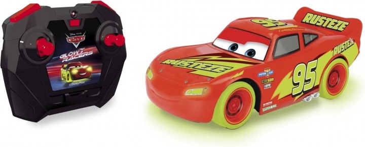Actual product image Dickie Glow Racers Light McQueen