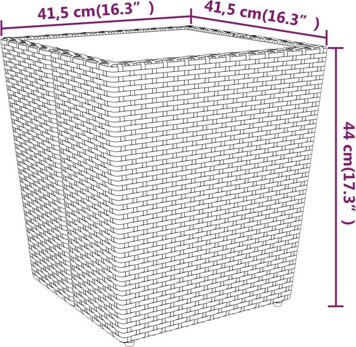 Produktbild vidaXL Garten Bistro Set (41.50 x 41.50 x 43 cm)