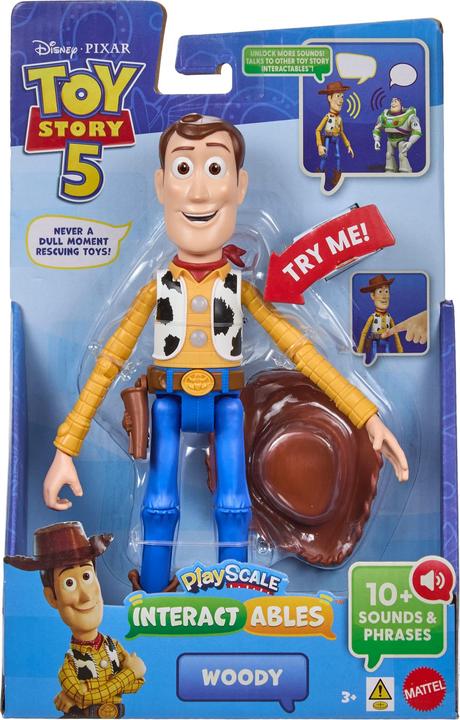 Actual product image Mattel Disney and Pixar Toy Story 5 Interactables Figures 7 Inch Playscale Movie Phrases & Interact Chat