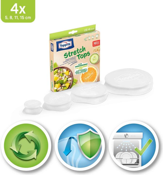 Actual product image Toppits Stretch Tops (4x)