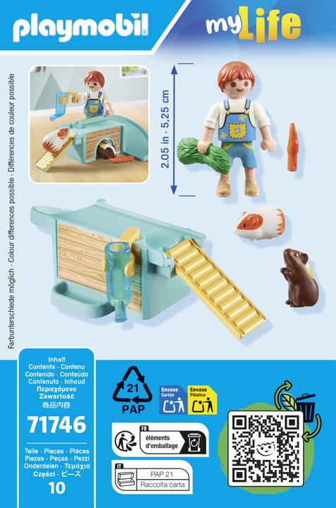 Produktbild Playmobil Junge mit Meerschweinchen (71746, Playmobil My Life)