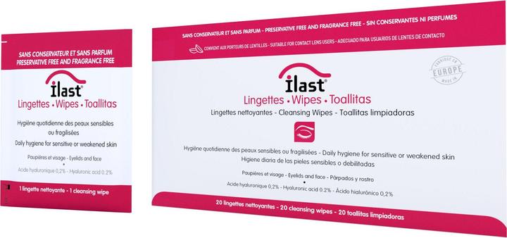 Image du produit ILast lingettes nettoyantes coton (Lingettes nettoyantes pour le visage, 20 ml)
