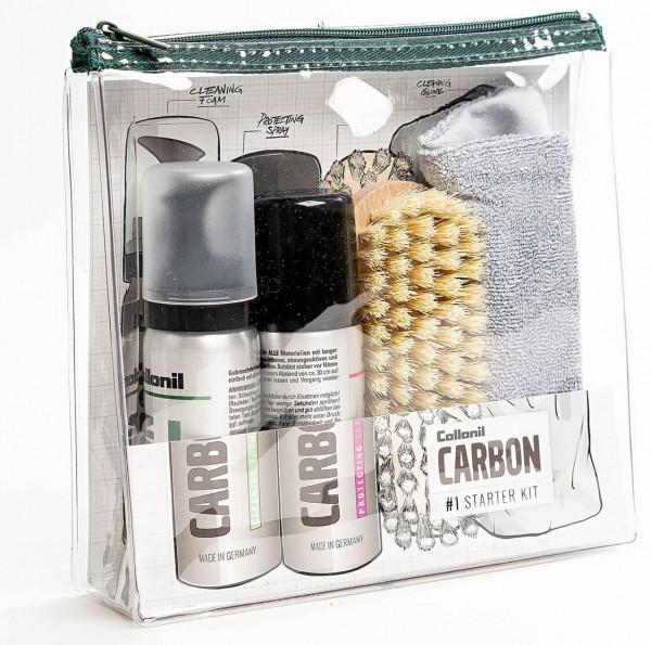 Actual product image Collonil CarbonStarter Kit,Cleaning Foam&Protecting&Brush&Cloth (1 x, 100 ml)