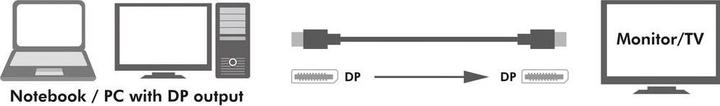 Actual product image LogiLink DisplayPort — DisplayPort (1 m, DisplayPort)
