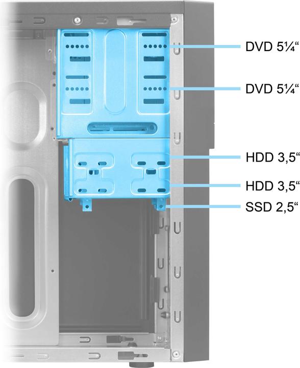 Immagine prodotto Ankermann Office komplett PC Büro (512 GB, 16 GB, Intel Core i5-10500)