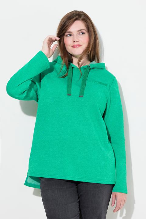 Produktbild Ulla Popken Sweatshirt, Schriftdruck, Classic, Kapuze, Langarm (56)