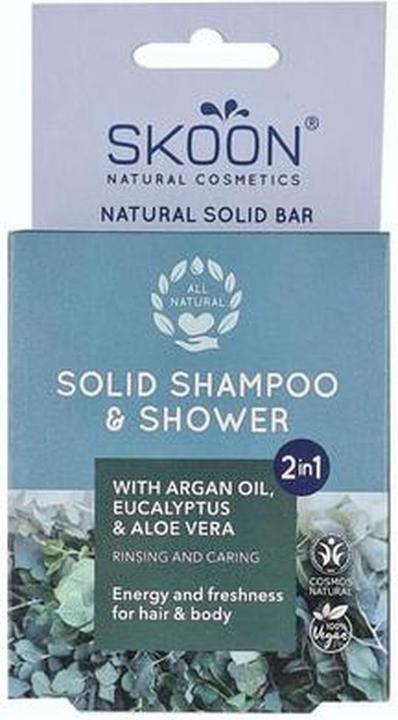 Actual product image Skoon Solid Shampoo Shower Bar 2-In-1 - 90 Grams (Solid shampoo, 90 g)