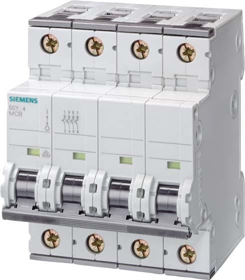 Produktbild Siemens Circuit breaker 400V 10kA 4P 6A