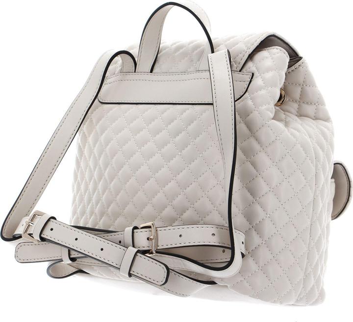 Actual product image Guess Adam Flap, Polyurethane, Textile Backpack, Stone, For Women