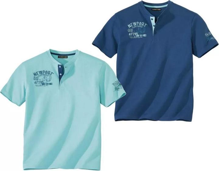Produktbild Atlas For Men TShirt HenleyKragen (2erPack) (3XL)