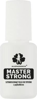 GNBLab Nail Glue with Brush Strong (Nail glue, White)