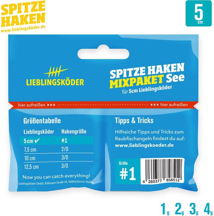 Actual product image Lieblingsköder Lace hook mix package lake - jig head