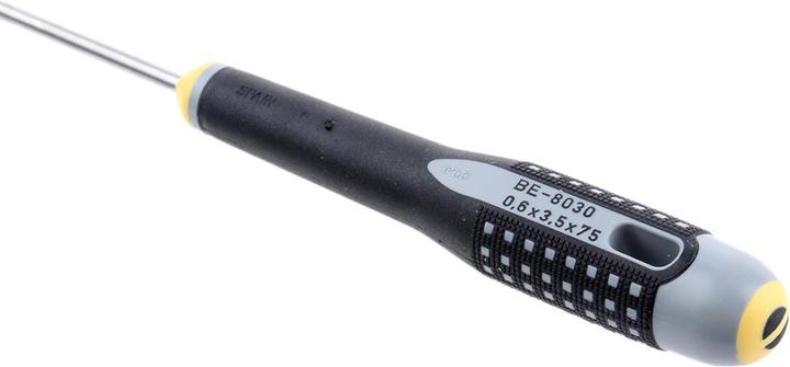 Produktbild Bahco ERGO Schraubendreher für Schlitzschrauben, gerade, mit 3-Komponenten-Griff 0,6 mm × 3,5 mm × 75 mm (Schlitzschrauben)