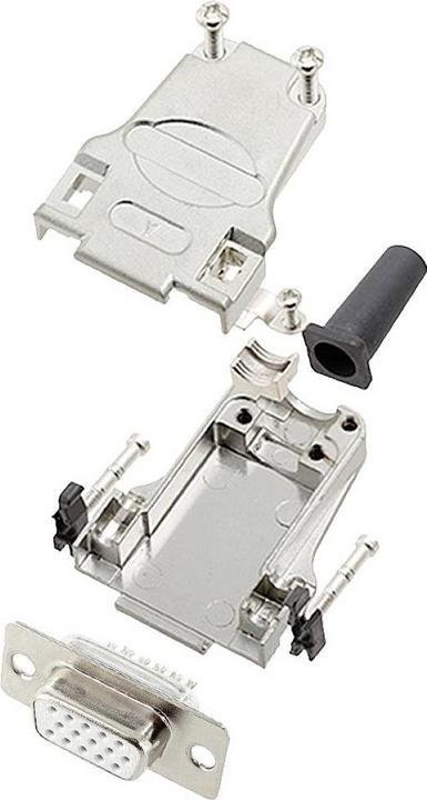 Image du produit Encitech DTZF09-HDS15-W-K 6355-8063-11 Kit de connecteurs D-SUB 180 ° Nombre de pôles (n